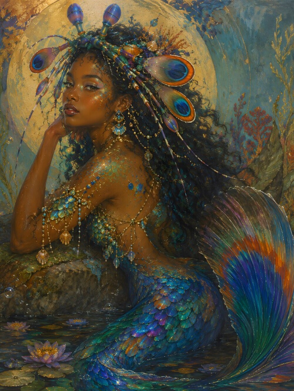 Beautiful Mermaid Print